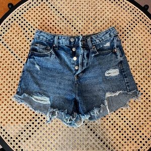 Wild fable high rise jean shorts